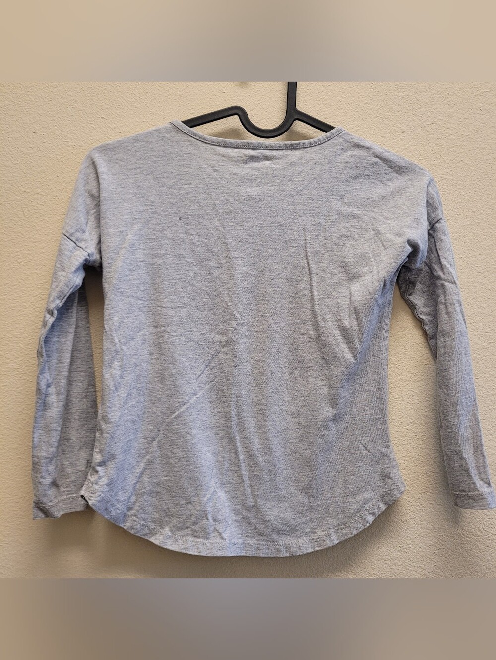 Gymboree Light Gray Long Sleeve Tee with Kitty Accents Size 6 - Picture 6 of 7